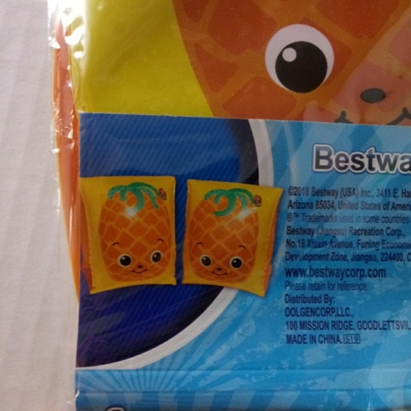 Pineapple Swim Inflatable Armbands New - Picture 7 of 7